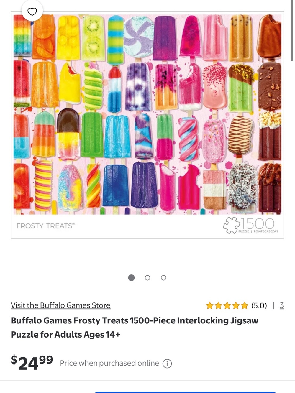 Buffalo Games Frosty Treats 1500 Piece Puzzle